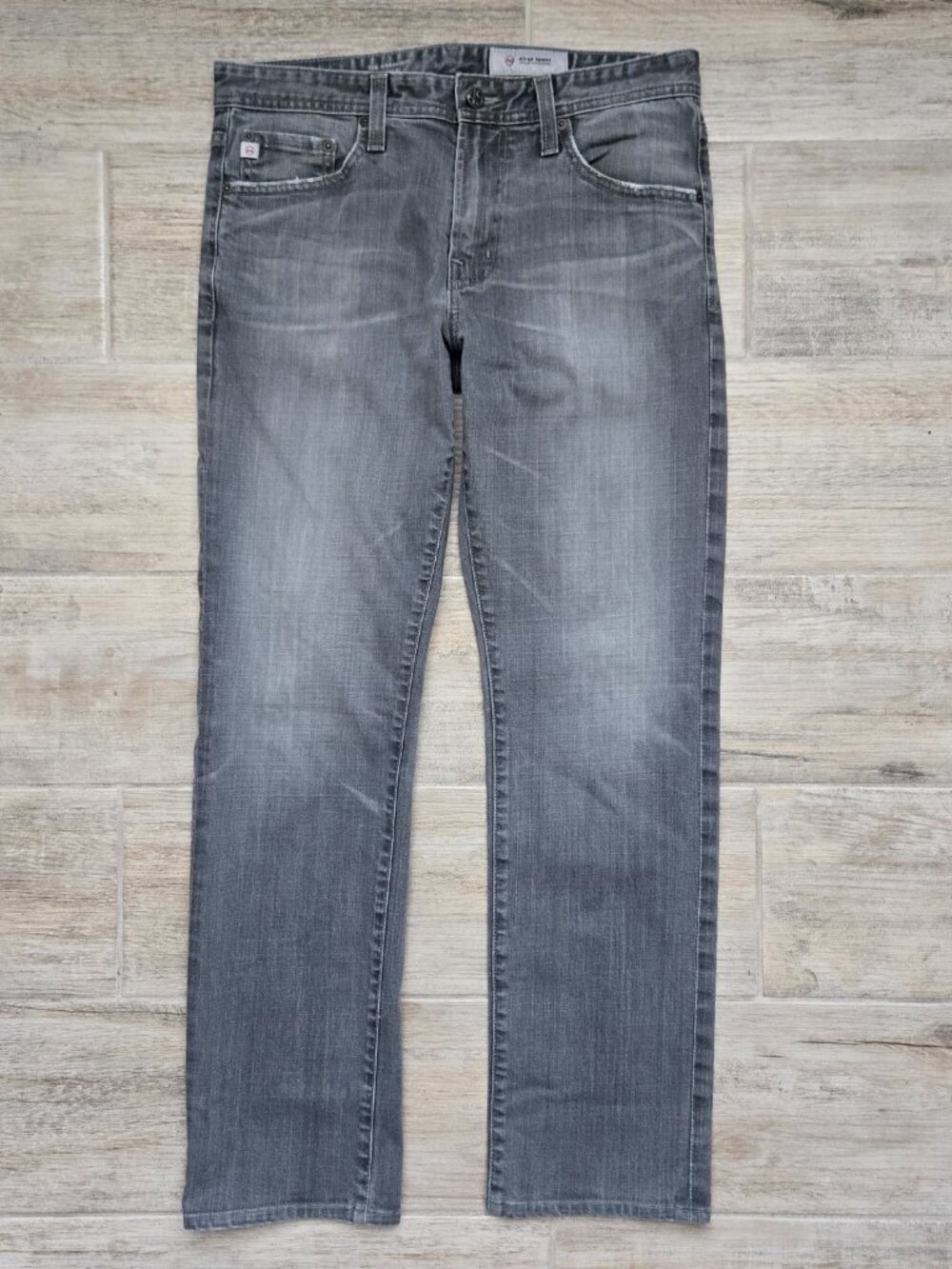Adriano Goldschmied The Graduate Tailored Leg Jeans Men Faded Grey Denim 31